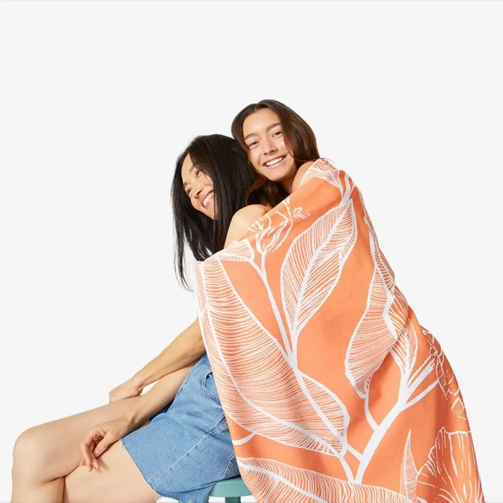 Summer and Rose Roundie Beach Towel 57 Inch Orange
